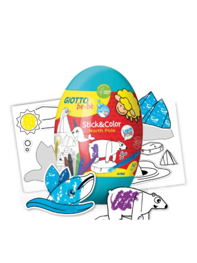 fila-giotto-be-be-stick-color-egg-8-pastelloni-a-cera-con-stickers-adesivi-north-pole