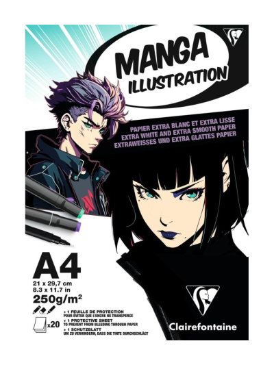 clairefontaine-manga-illustration-album-carta-extra-bianca-e-liscia-250-gr-a4