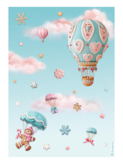 Carta di riso A4 | Candy Christmas - Air
