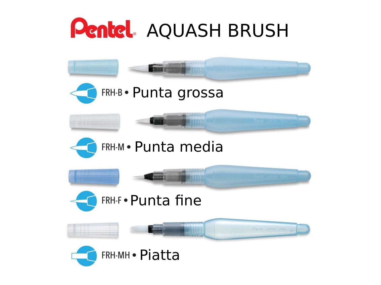 Pentel Aquash Brush  Pennello con serbatoio