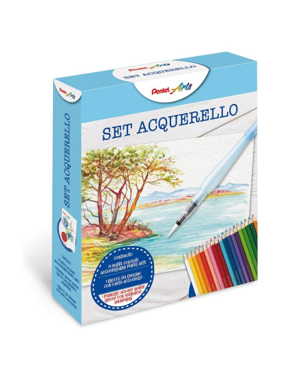 pentel-set-acquerello-matite-acquerellabili