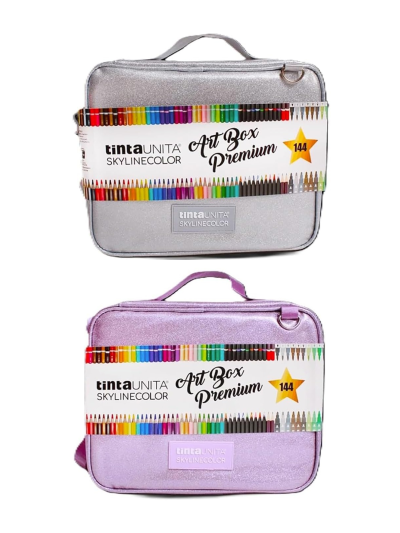 TintaUnita Skylinercolor Art Box Premium 144 | Astuccio glitter con tracolla 144 pezzi