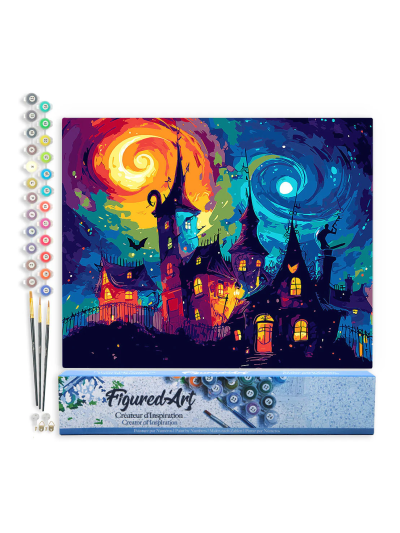 figuredart-paint-by-numbers-foglio-di-tela-predisegnato-40-cm-x-50-cm-castello-fantastico