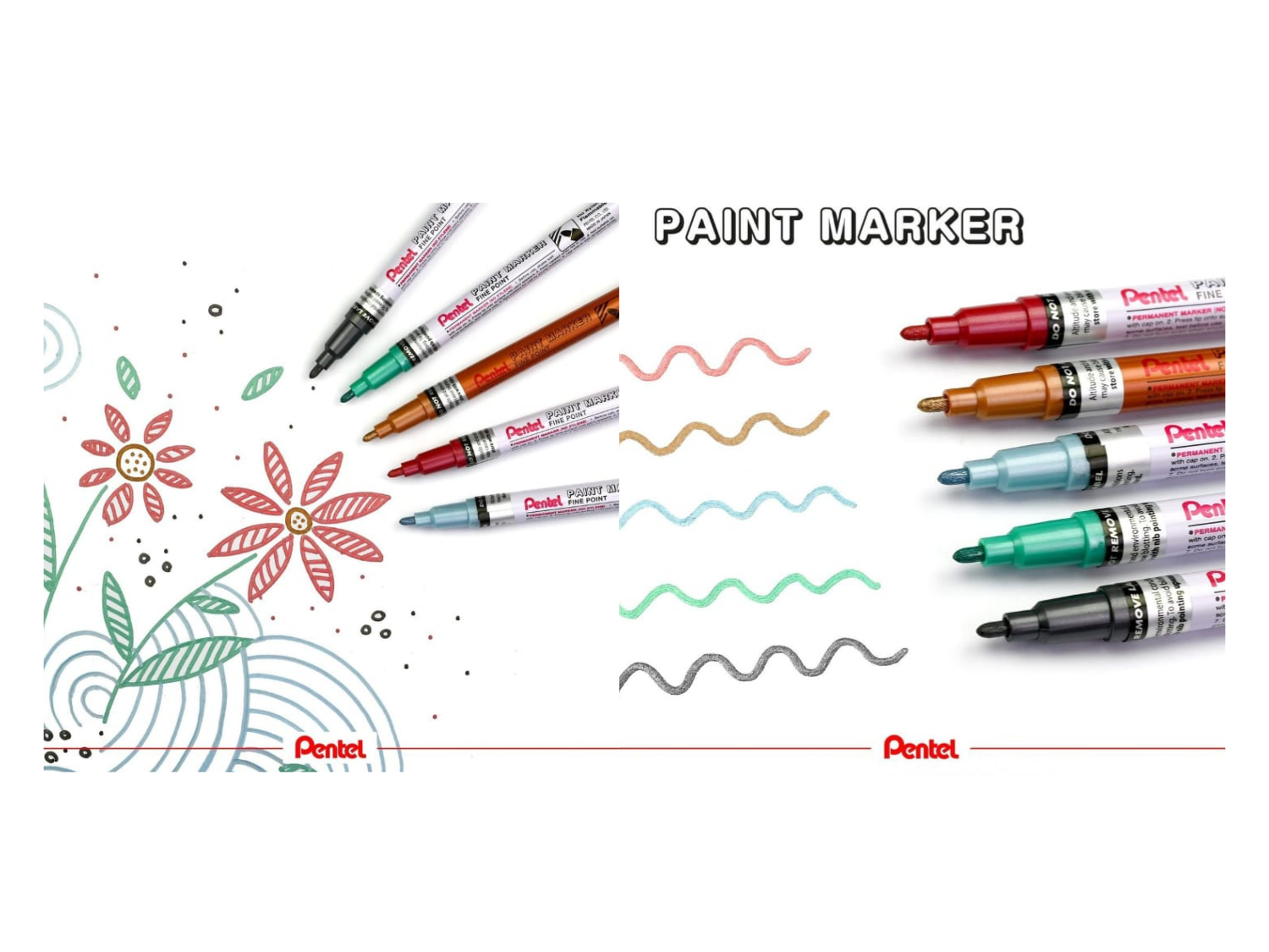 Pentel Paint Marker 1.5 mm  Pennarello a vernice punta fine