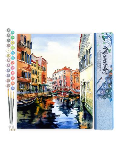 figuredart-paint-by-numbers-foglio-di-tela-predisegnato-40-cm-x-50-cm-venezia-in-acquerello