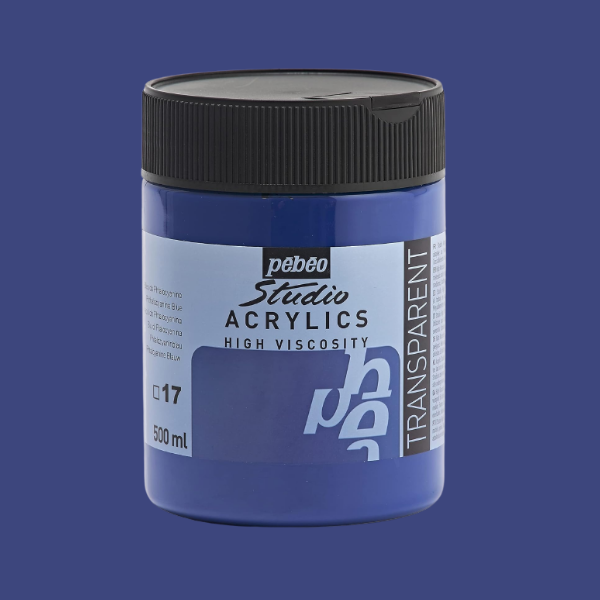 Pebeo Acrilico Fine Studio Alta Viscosità 100ML. Viola Blu Irides Small 2681 615 - Foto 4