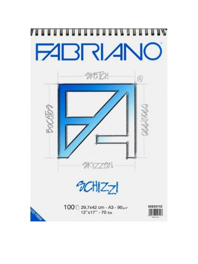 Fabriano sketchbook for painting Disegno 2, 24 x 33 cm, 110 g/m2
