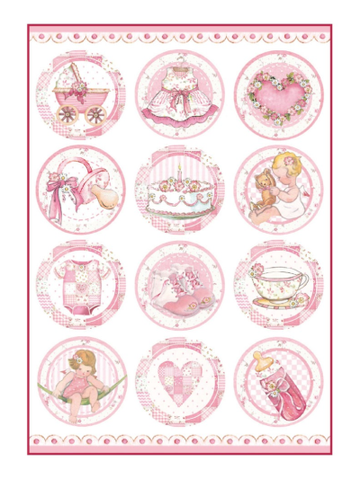 Carta di riso A4 | Baby girl
