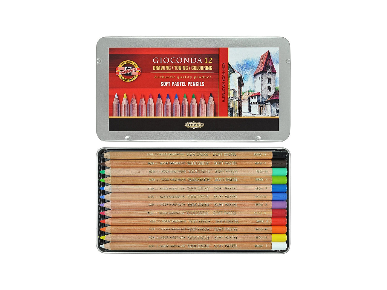Koh-I-Noor Gioconda 12 Soft pastels pencils
