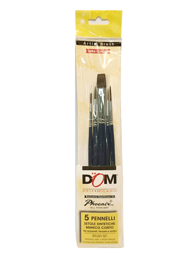 cwr-dom-5-pennelli-setole-sintetiche-linea-classic
