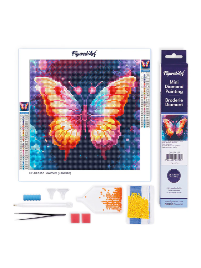 figuredart-mini-diamond-painting-quadri-decorativi-con-strass-25-x-25-cm-farfalla-scintillante