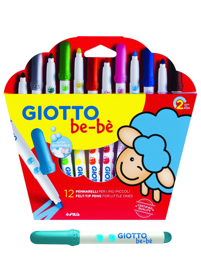 Fila Giotto Be-bè  12 pennarelli ideali per bambini