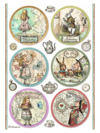Carta di riso A4 | Alice - Rounds