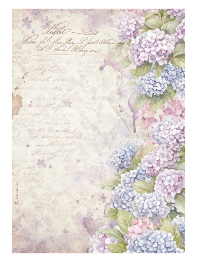Carta di riso A4 | Quiet Days - Hydrangea