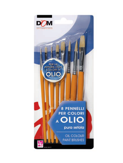 cwr-dom-set-8-pennelli-per-colori-a-olio-in-pura-setola
