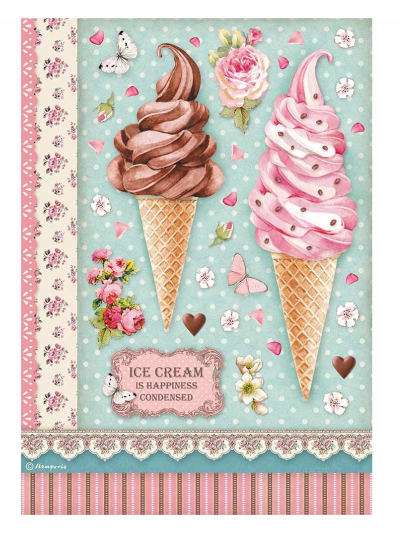 Carta di riso A4 | Ice Cream