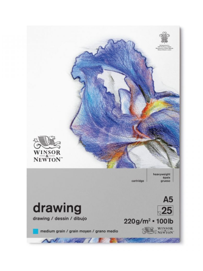 Winsor&Newton Carta Colorata Pastelli A4-160 Gr Blocco 24 Fogli