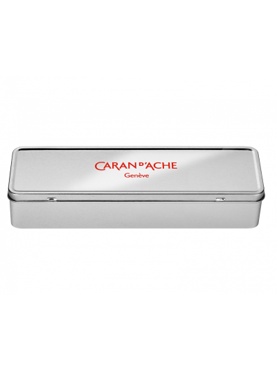 caran-d-ache-cofanetto-vuoto-in-metallo-grigio-5.4-x-18.3-x-3.7-cm