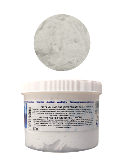 Pasta volume fine bianca all'acqua effetto neve 500 ml