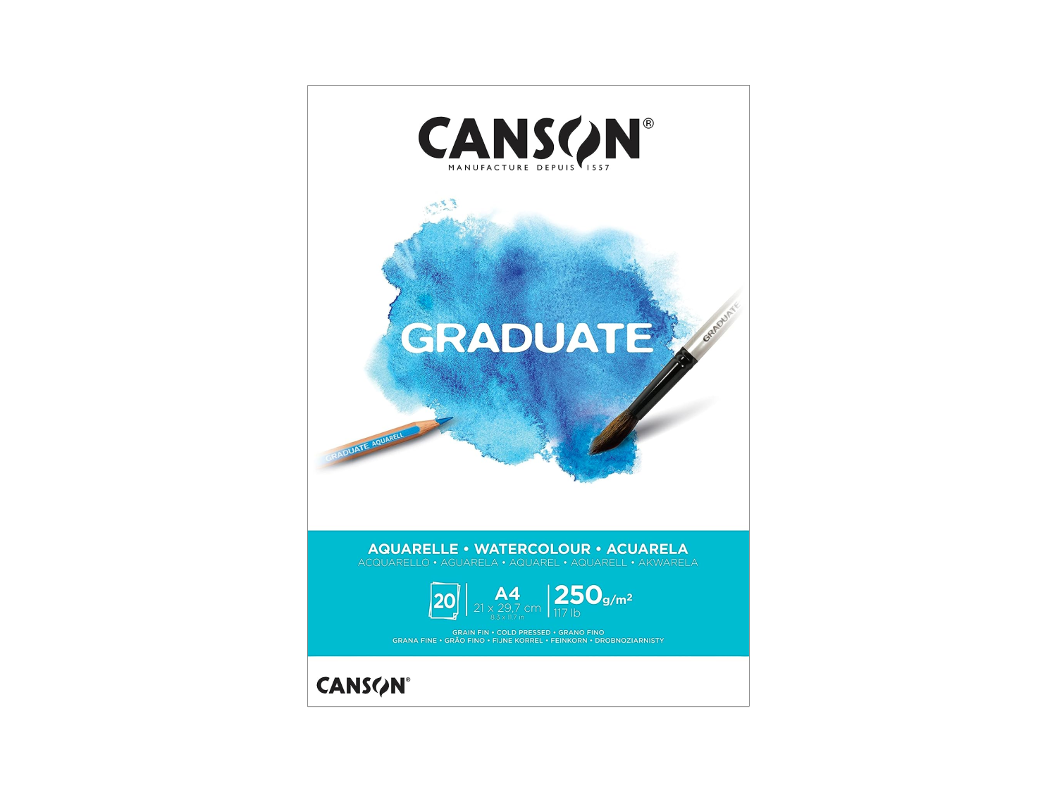 Canson Graduate  Album per acquerello A4 - 250 Gr