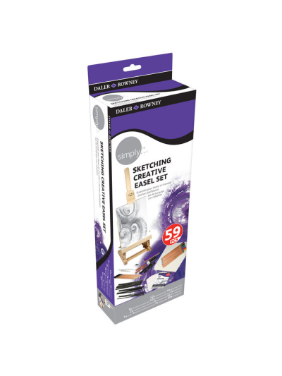 daler-rowney-set-sketching-con-cavalletto-59-pezzi