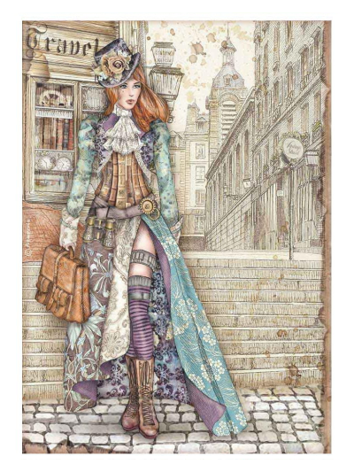 Carta di riso A4 | Lady Vagabond - The Rubber Buggy