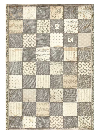 Carta di riso A4 | Alice - Chessboard
